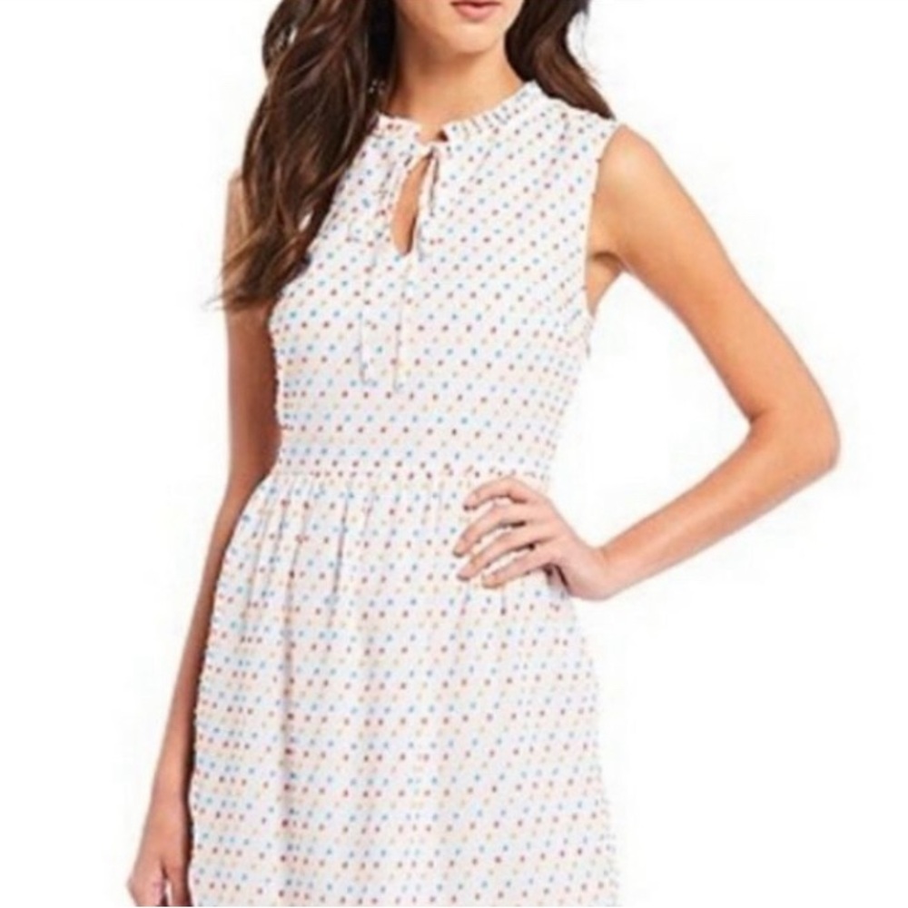 Draper James NWT white polka dot dress